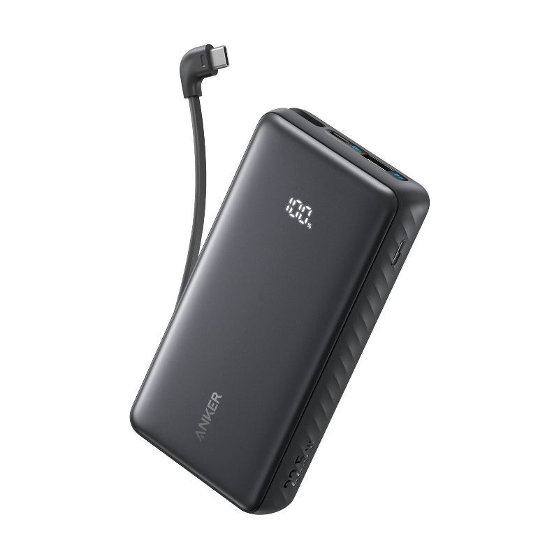 slide 1 of 4, Anker 20000 mAh Power Delivery 22.5W Built in C Cable, 1 ct