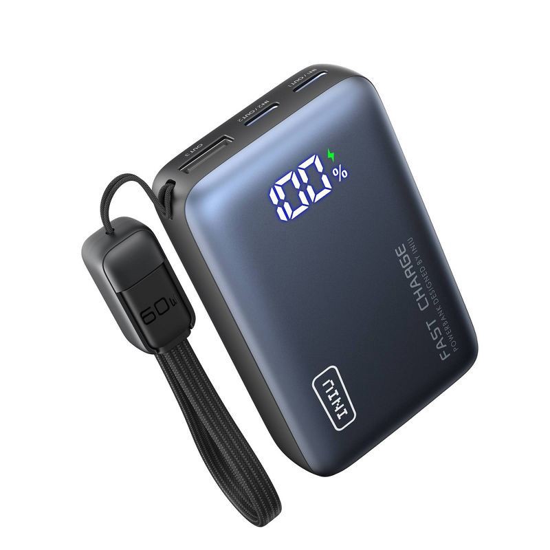 slide 1 of 7, INIU Pocket Pro 45W 10000 Powerbank - Black, 1 ct