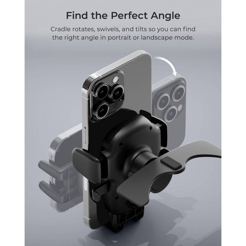 slide 6 of 8, iOttie Easy One Touch 6 CD Slot Mount - Black: Adjustable Mobile Phone Holder, 1 ct