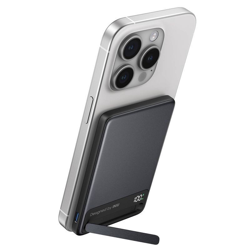 slide 2 of 9, INIU MagPro Slim 5000 Powerbank - Black, 1 ct