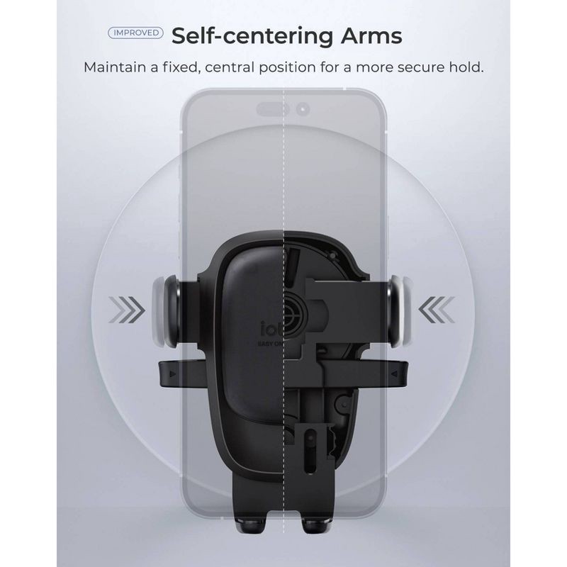 slide 3 of 8, iOttie Easy One Touch 6 Air Vent & Flush Mount - Black: Adjustable Mobile Phone Holder, 1 ct
