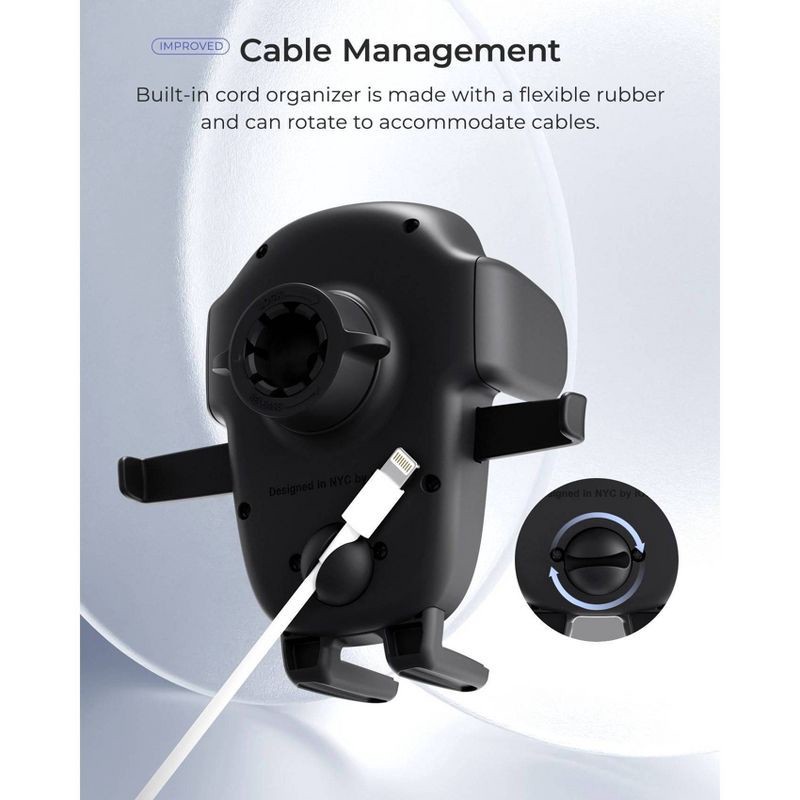 slide 5 of 8, iOttie Easy One Touch 6 Air Vent & Flush Mount - Black: Adjustable Mobile Phone Holder, 1 ct