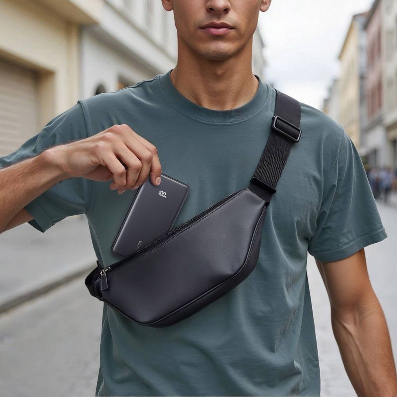 slide 2 of 4, Anker 10000 mAh Power Delivery 22.5W built in C Cable, 1 ct