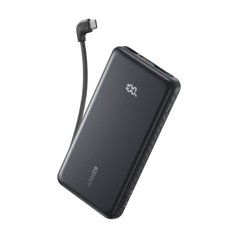slide 1 of 4, Anker 10000 mAh Power Delivery 22.5W built in C Cable, 1 ct