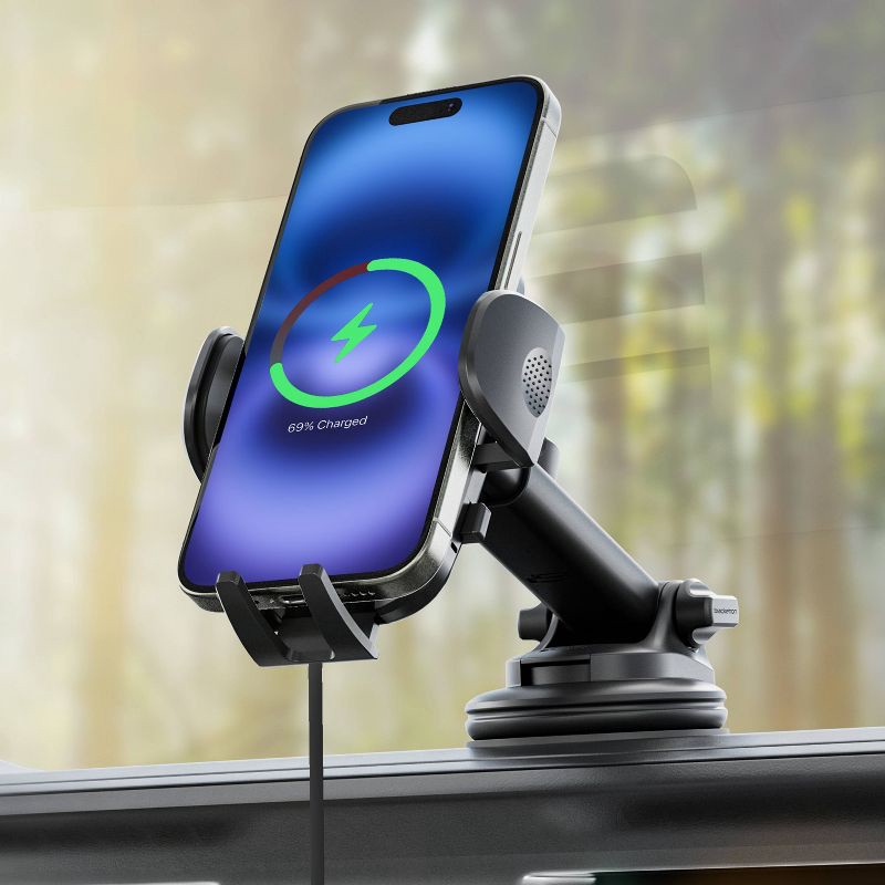 slide 5 of 8, Bracketron PwrUp TripGrip Window/Dash Mount - Black, 1 ct