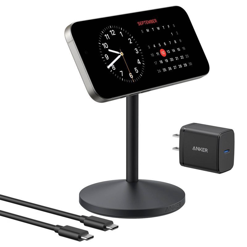 slide 2 of 7, Anker Qi2 15W MagGo Wireless Stand Charger, 1 ct