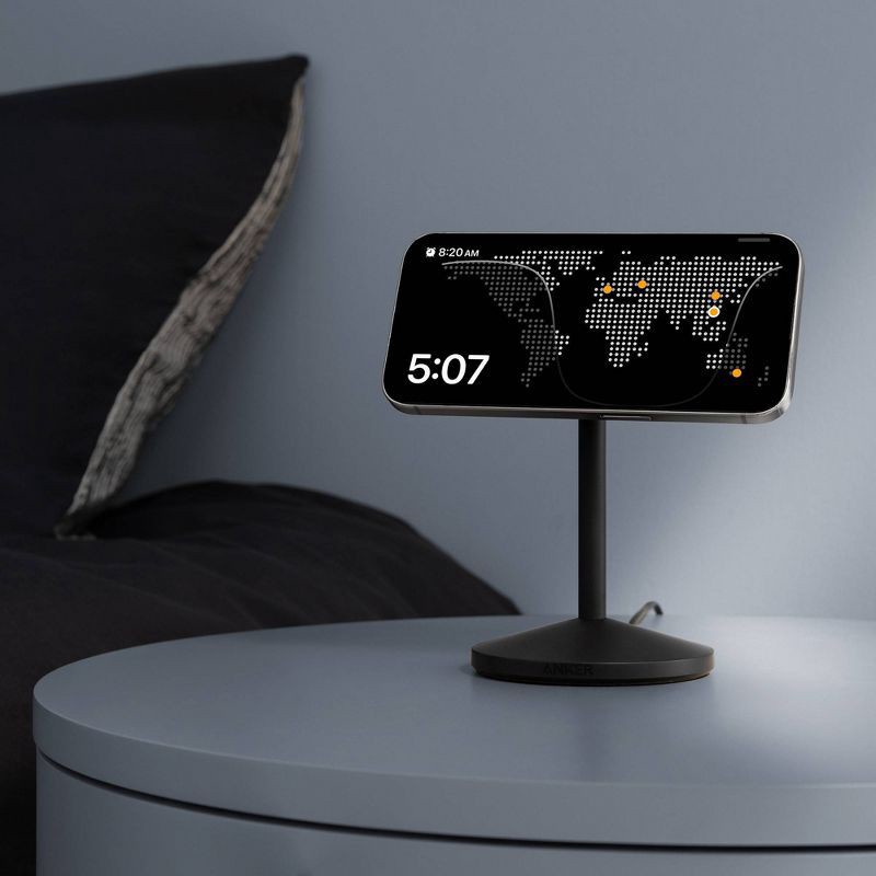slide 3 of 7, Anker Qi2 15W MagGo Wireless Stand Charger, 1 ct