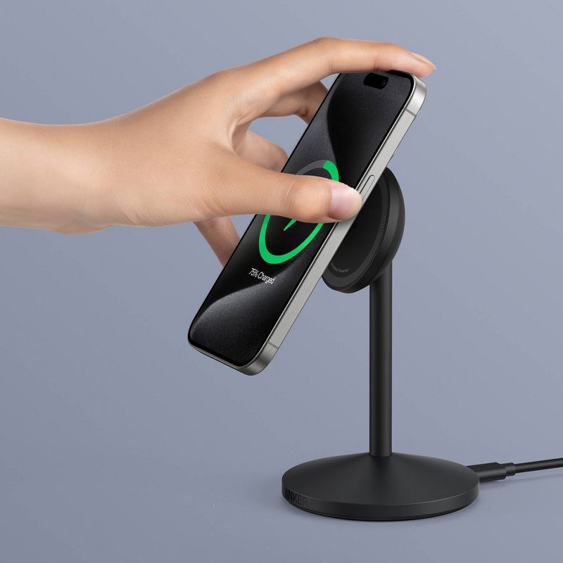 slide 7 of 7, Anker Qi2 15W MagGo Wireless Stand Charger, 1 ct