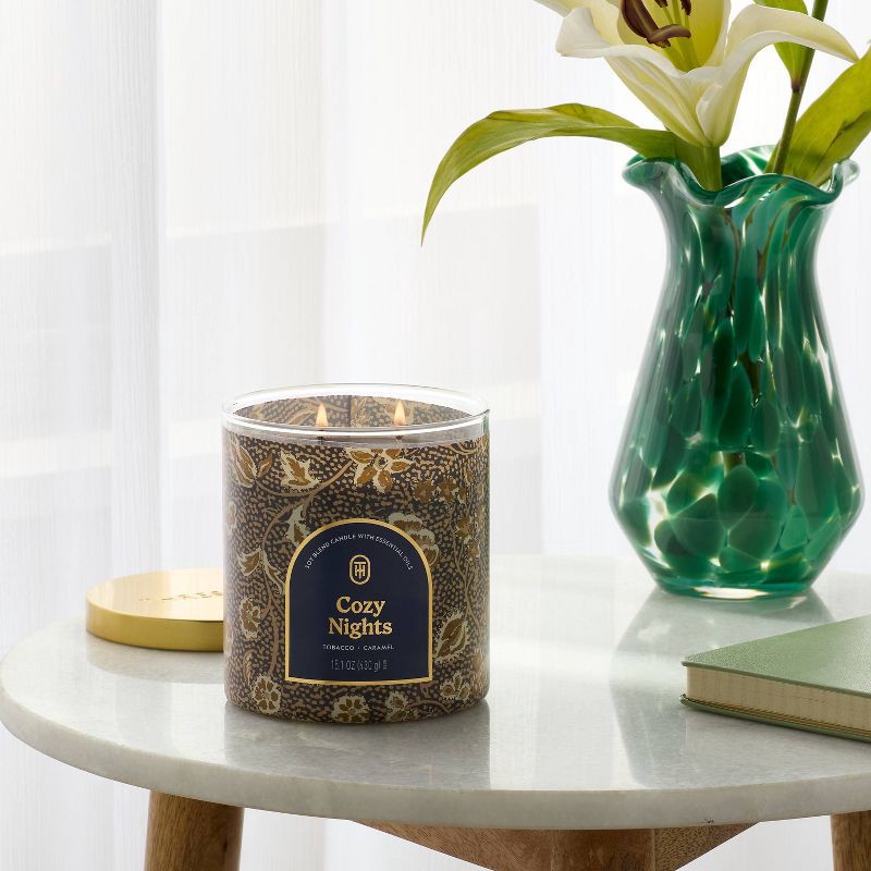 slide 2 of 3, 2 Wick Limited Edition Cozy Nights Jar Candle Dark Gray 15.1oz - Threshold™, 15.1 oz