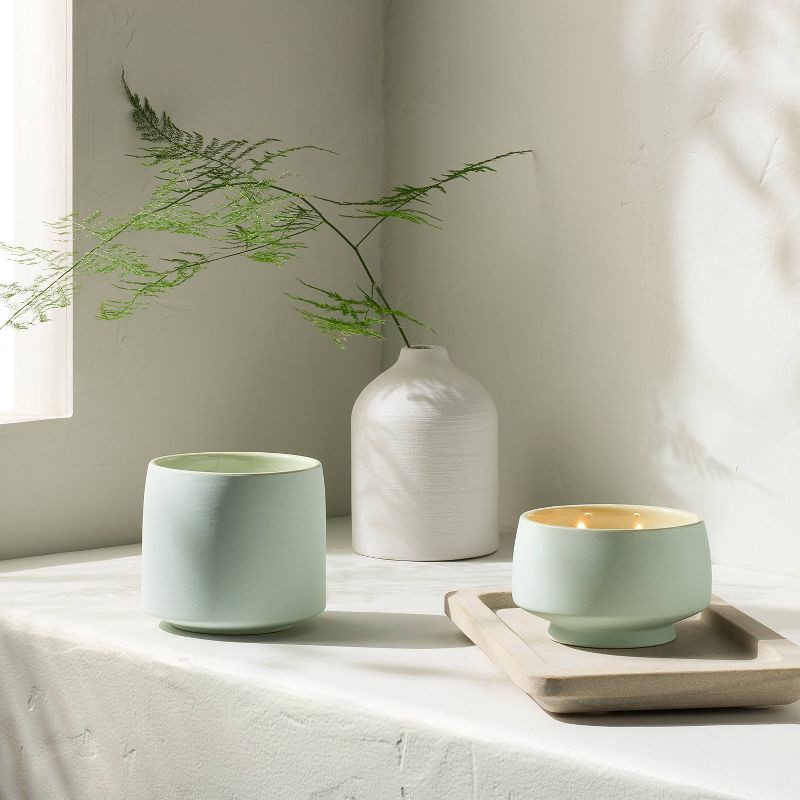 slide 2 of 5, 2 Wick Lidded Serenity Jar Candle 7.5oz - Casaluna™, 7.5 oz