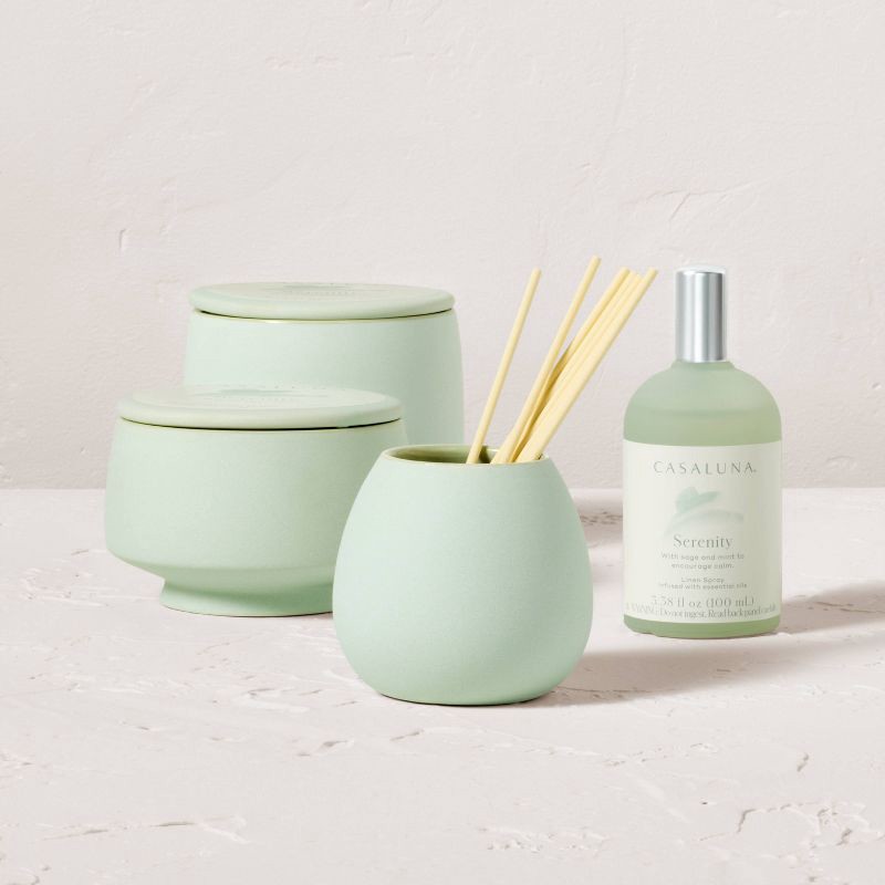slide 4 of 5, 2 Wick Lidded Serenity Jar Candle 7.5oz - Casaluna™, 7.5 oz