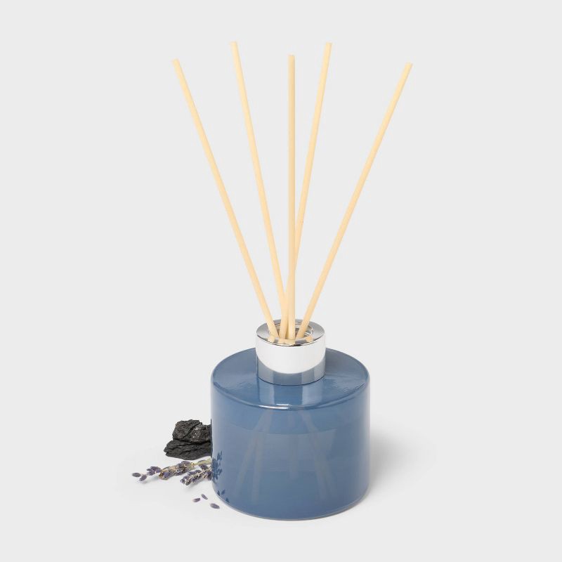 slide 3 of 3, 100ml Charcoal and Black Teak Reed Diffuser - Threshold™, 100 ml