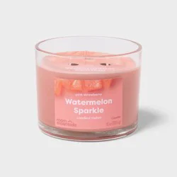3 Wick Watermelon Sparkle Jar Candle 10oz - Room Essentials™