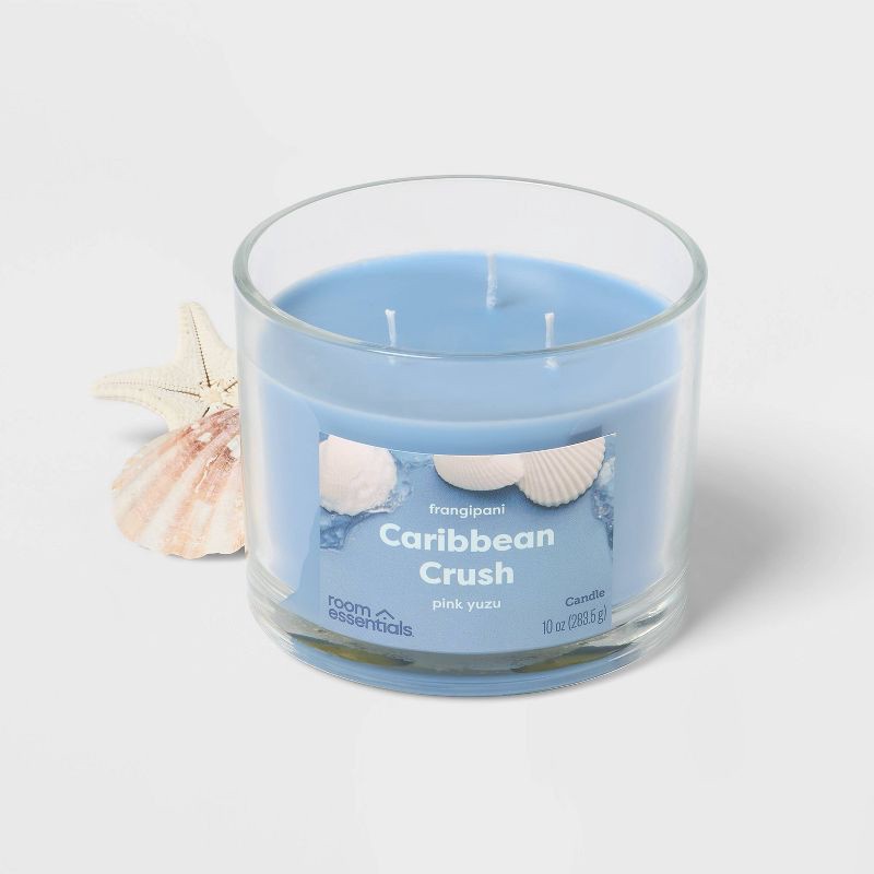 slide 2 of 3, 3 Wick Caribbean Crush Jar Candle 10oz - Room Essentials™, 10 oz