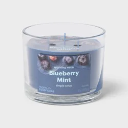 3 Wick Blueberry Mint Jar Candle 10oz - Room Essentials™