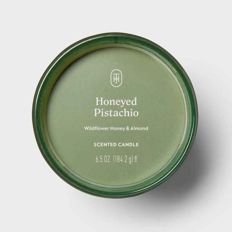 slide 3 of 3, Honeyed Pistachio Jar Candle 6.5oz - Threshold™, 6.5 oz