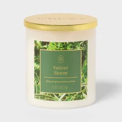 Vetiver Storm Jar Candle White 10oz - Threshold™