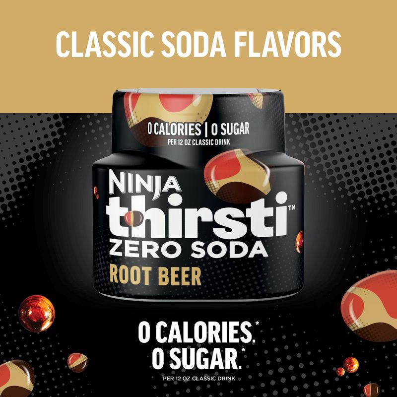 slide 2 of 7, Ninja Thirsti ZERO SODA Root Beer Flavored Water Drops, 1 ct