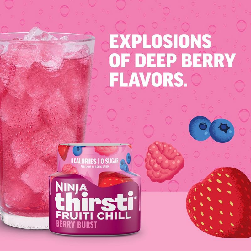 slide 3 of 8, Ninja Thirsti FRUITI CHILL Berry Burst Flavored Water Drops, 1 ct