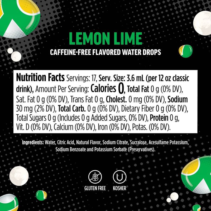 slide 5 of 6, Ninja Thristi ZERO SODA Lemon Lime Flavored Drops, 1 ct
