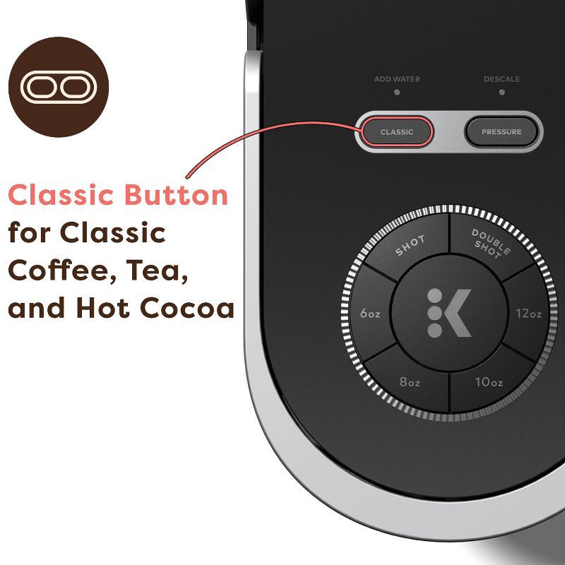 slide 3 of 12, Keurig K-Crema Single-Serve K-Cup Pod Coffee Maker, 1 ct