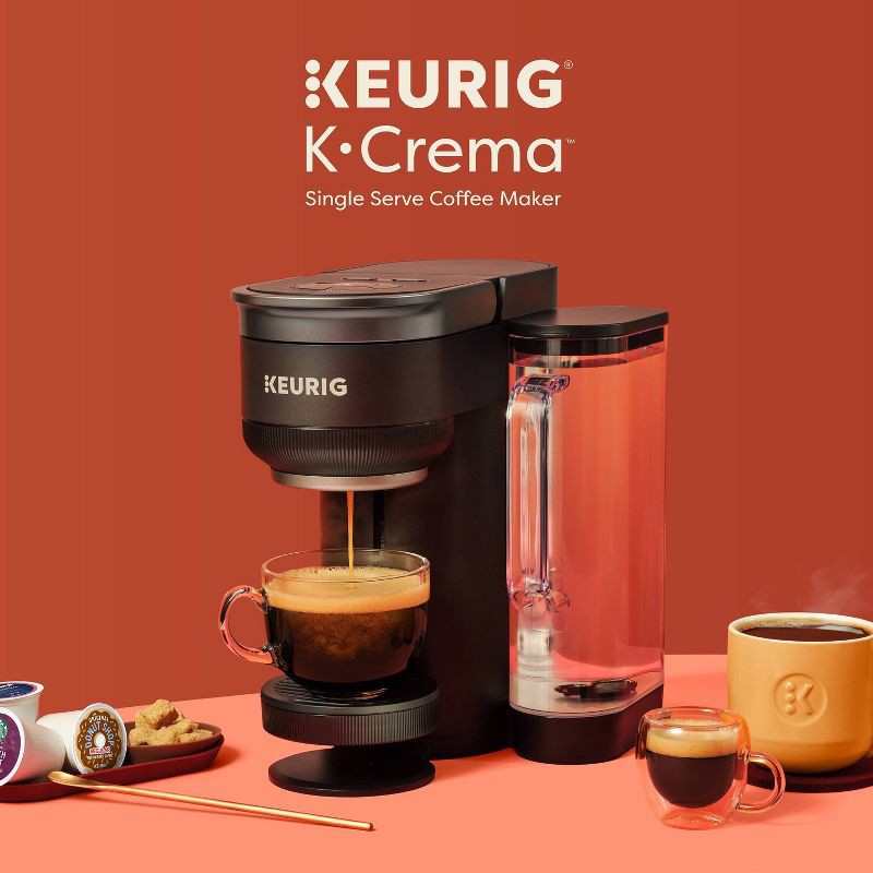 slide 8 of 12, Keurig K-Crema Single-Serve K-Cup Pod Coffee Maker, 1 ct