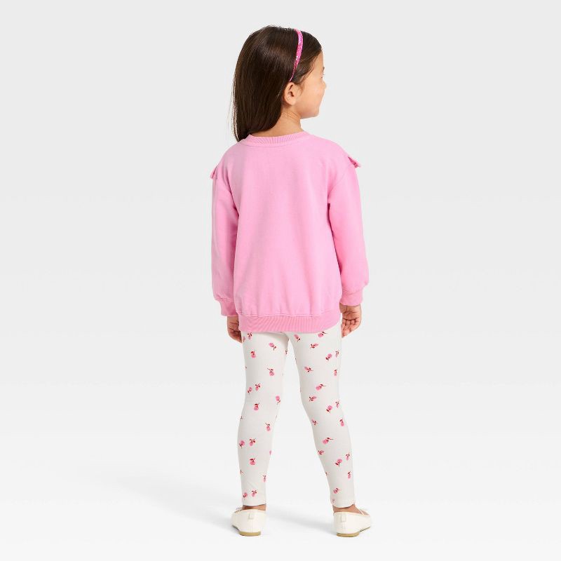 slide 2 of 4, Toddler Girls' Valentine's Leggings Set - Cat & Jack™ Rose Pink 18M, 1 ct