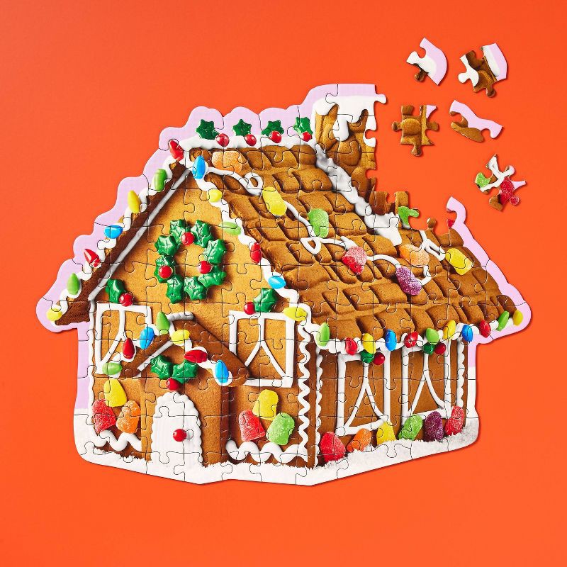slide 2 of 3, Gingerbread 100pcs Puzzle - Gigglescape™, 100 ct