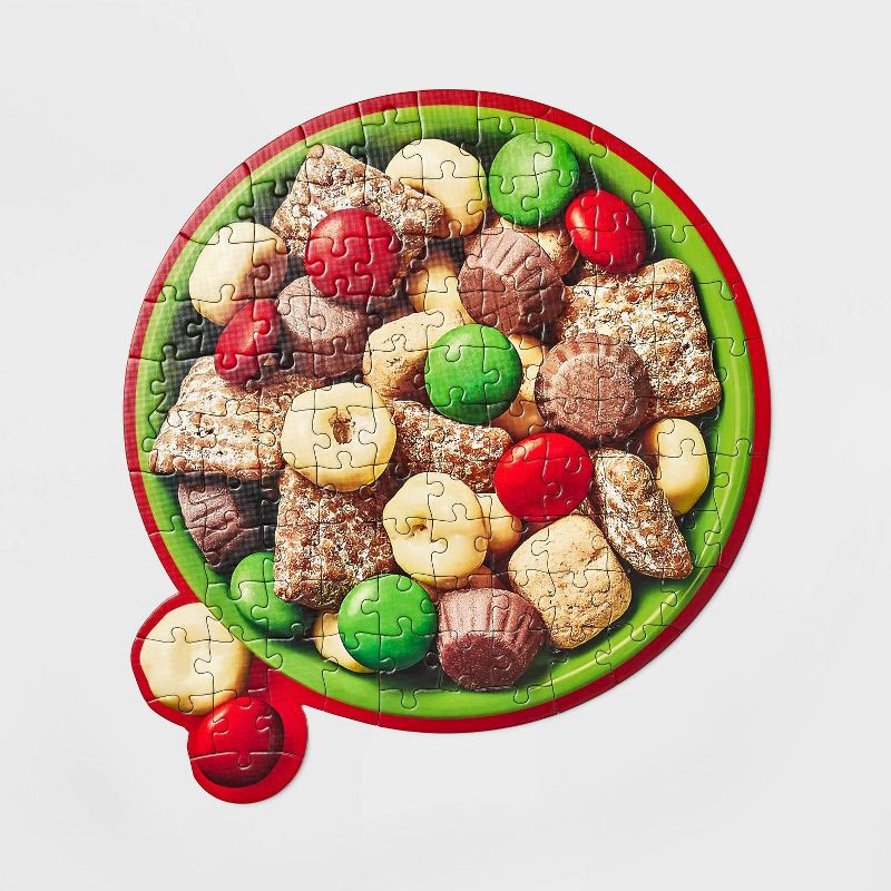 slide 1 of 3, Rudolph's Mix 100pcs Puzzle - Gigglescape™, 100 ct