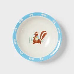 17.5 fl oz Figural Squirrel Dinner Bowl Blue - Pillowfort™