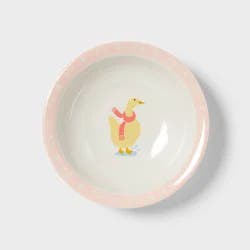 17.5 fl oz Figural Duck Dinner Bowl Pink - Pillowfort™