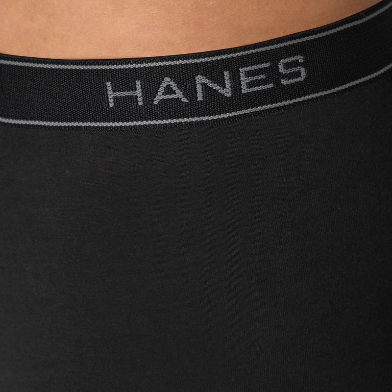slide 4 of 8, Hanes Premium Men's Cotton Stretch Boxer Briefs - Black S, 1 ct