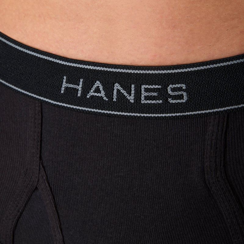 slide 4 of 8, Hanes Premium Men's Cotton Stretch Briefs - Gray/Black M, 1 ct