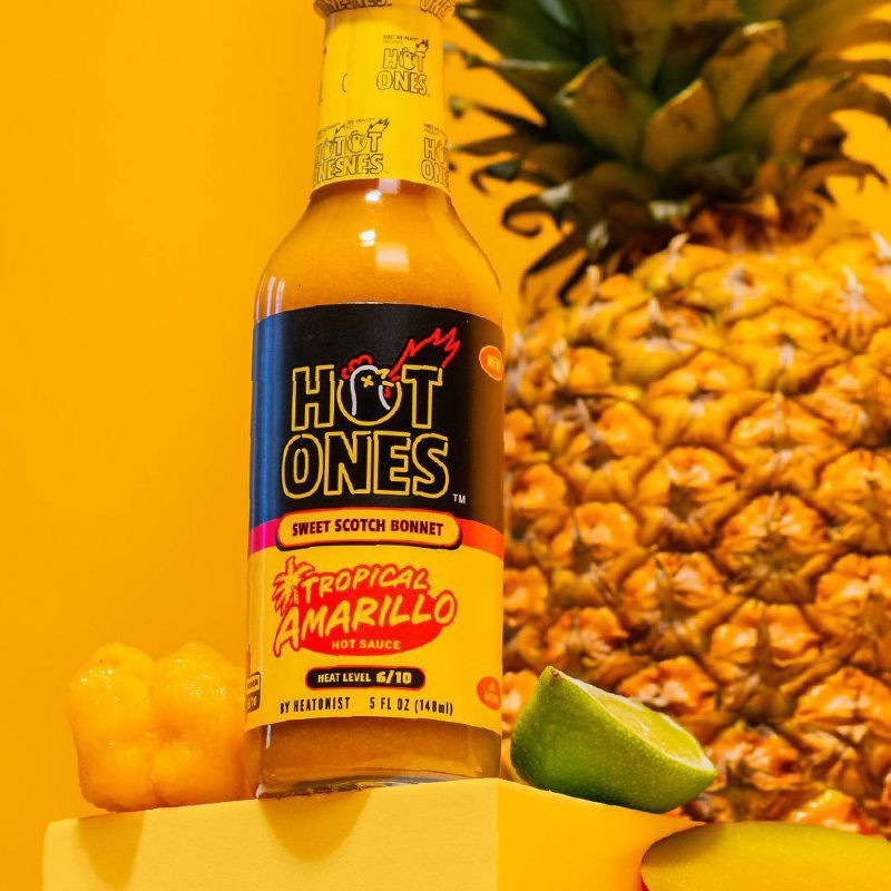 slide 6 of 8, Hot Ones Flavor + Fire Hot Sauce Trio Pack Gift Set - 15oz/3ct, 15 oz, 3 ct