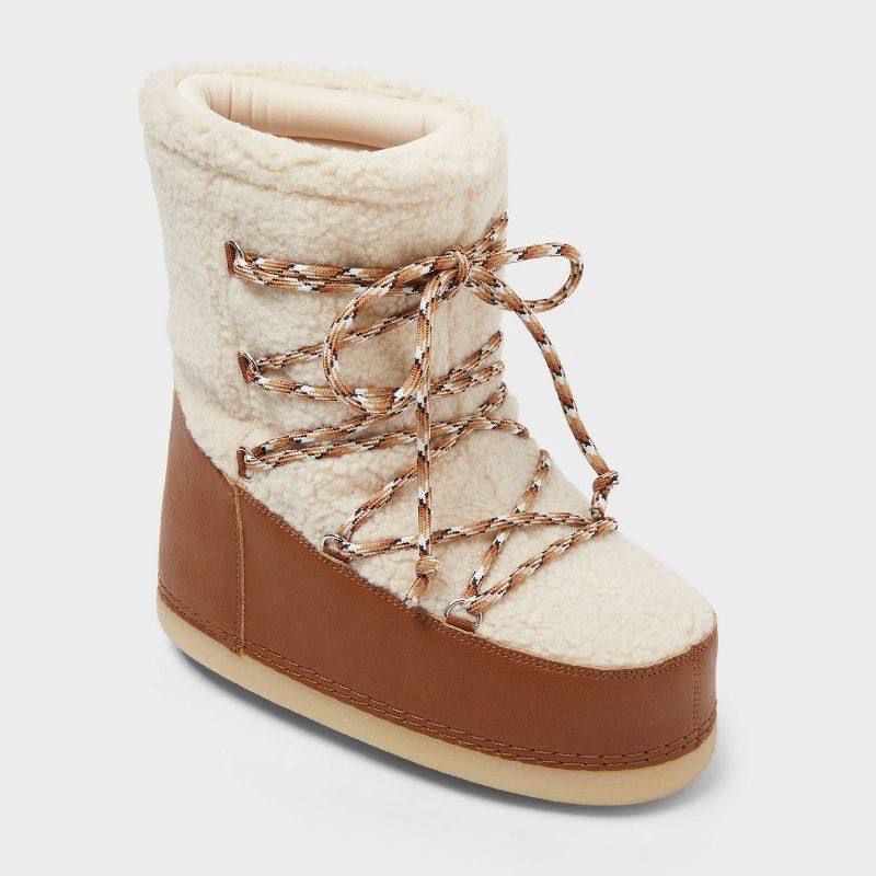 slide 1 of 4, Women's Zenita Boots with Memory Foam Insole - Universal Thread™ Cognac 10, 1 ct