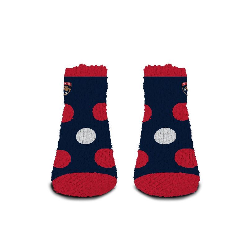 slide 2 of 3, NHL Florida Panthers Big Dot Fuzzy Socks - One Size Fits Most, 1 ct