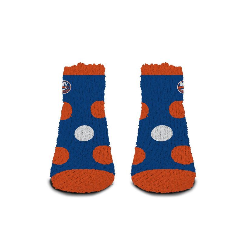 slide 2 of 3, NHL New York Islanders Big Dot Fuzzy Socks - One Size Fits Most, 1 ct