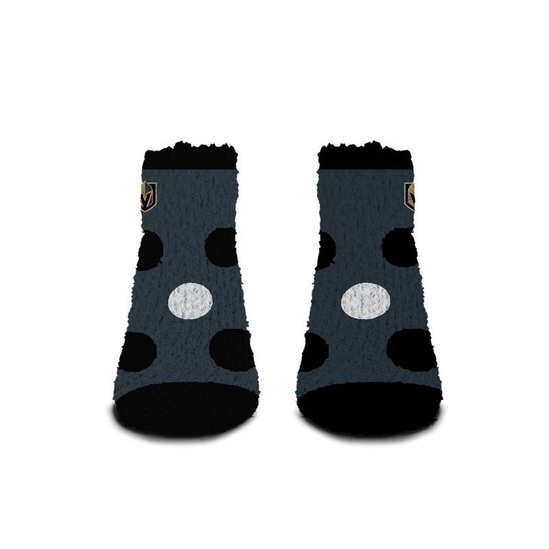 slide 2 of 3, NHL Vegas Golden Knights Big Dot Fuzzy Socks - One Size Fits Most, 1 ct