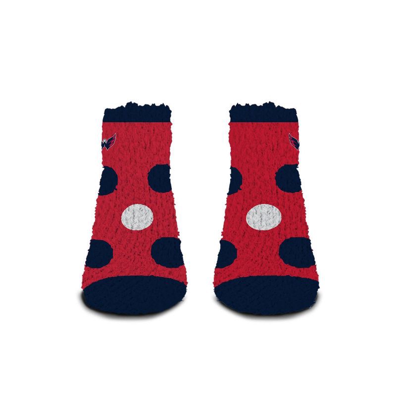 slide 2 of 3, NHL Washington Capitals Big Dot Fuzzy Socks - One Size Fits Most, 1 ct