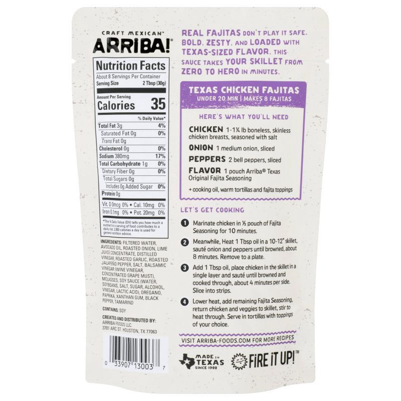 slide 3 of 4, Arriba! Texas Original Steak and Chicken Fajita Seasoning - 8oz, 8 oz