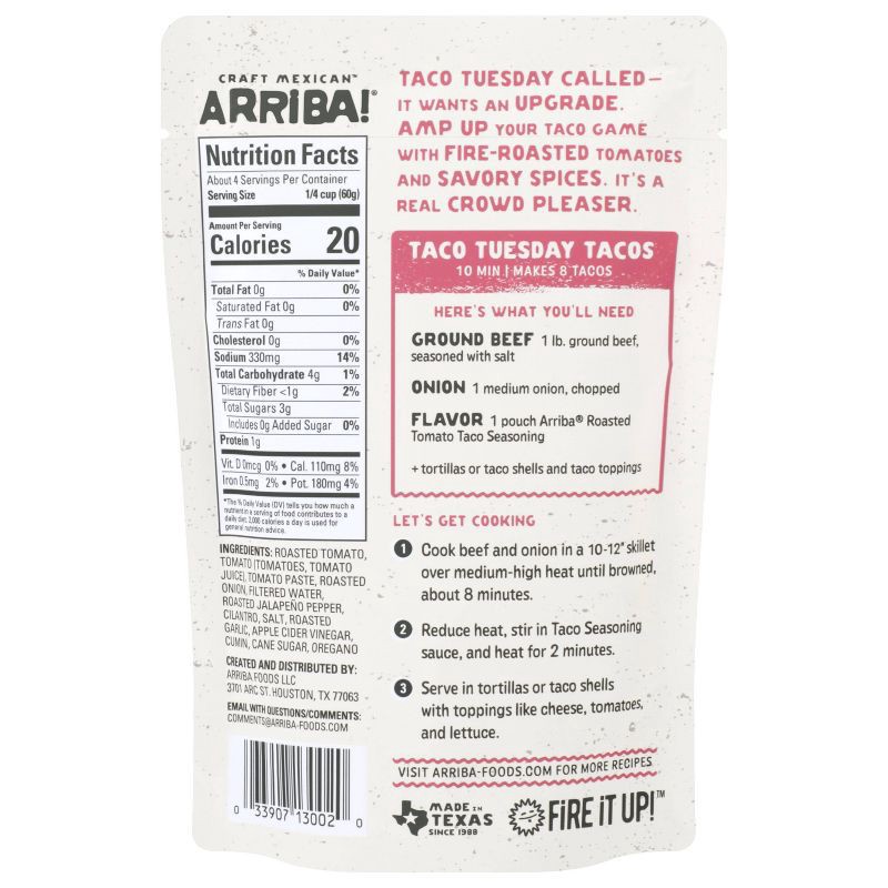 slide 2 of 6, Arriba! Roasted Tomato Ground Beef Taco Seasoning - 8oz, 8 oz