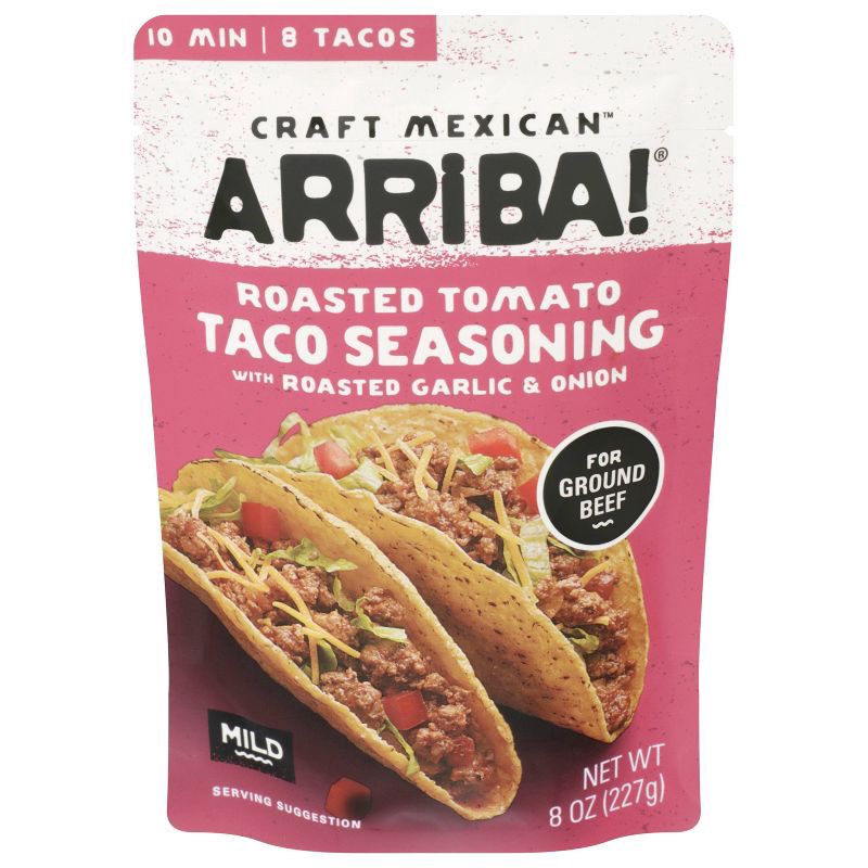 slide 1 of 6, Arriba! Roasted Tomato Ground Beef Taco Seasoning - 8oz, 8 oz