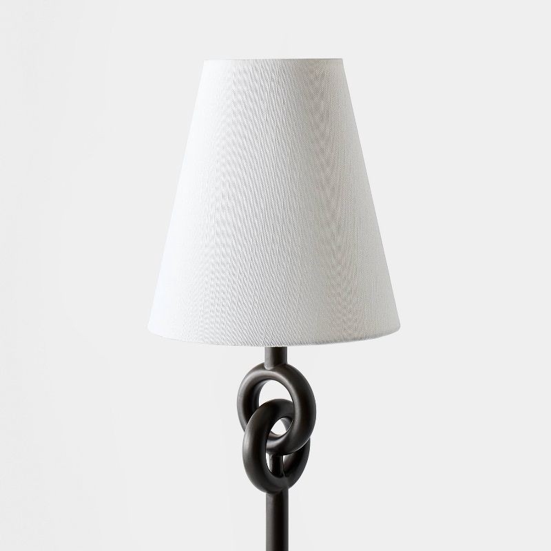 slide 4 of 4, Threshold designed w/Studio McGee Metal Ring Floor Lamp Back - Threshold™ designed with Studio McGee, 1 ct