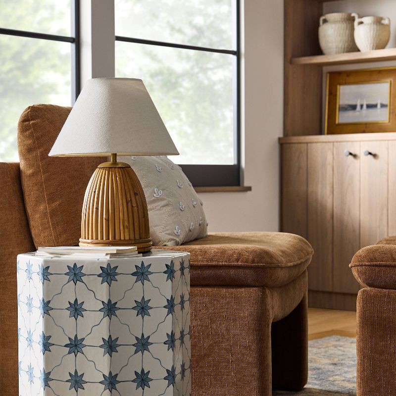 slide 3 of 5, Threshold designed w/Studio McGee Woven Table Lamp - Threshold™ designed with Studio McGee, 1 ct