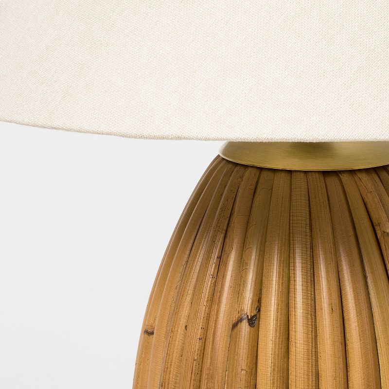 slide 4 of 5, Threshold designed w/Studio McGee Woven Table Lamp - Threshold™ designed with Studio McGee, 1 ct