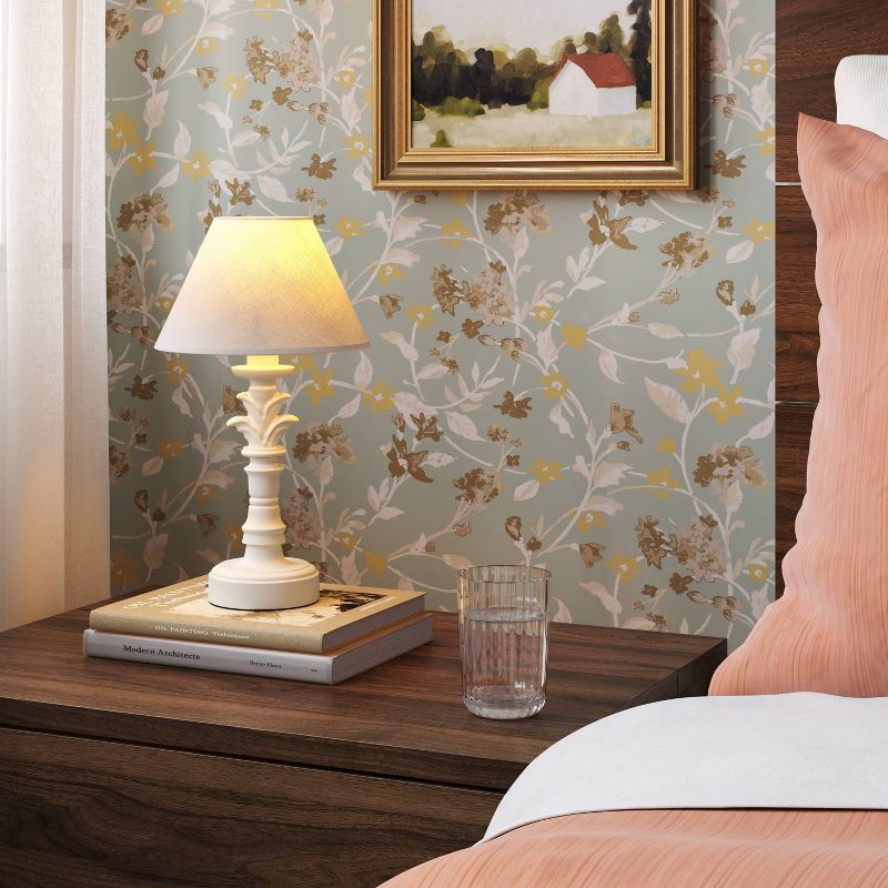 slide 2 of 4, White Portable Cordless Table Light (Includes LED Light Bulb) - Threshold™, 1 ct