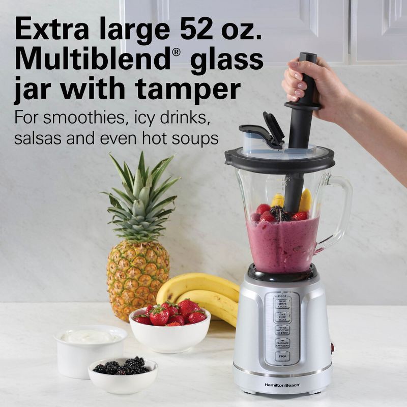 slide 2 of 7, Hamilton Beach PowerBlend Duo 52oz Glass Jar, 52 oz