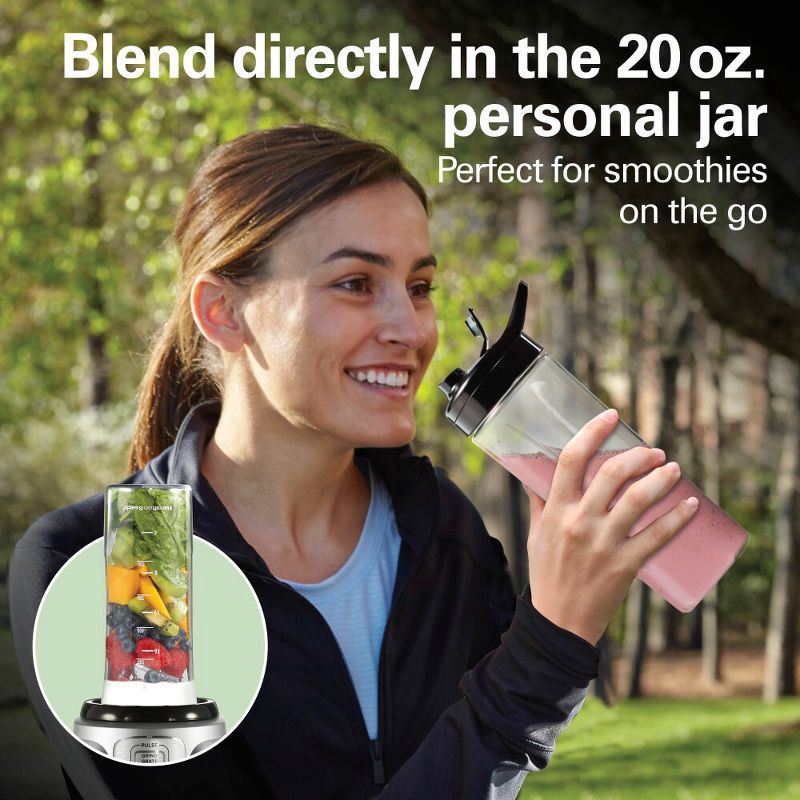slide 3 of 7, Hamilton Beach PowerBlend Duo 52oz Glass Jar, 52 oz