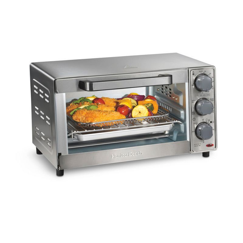 slide 1 of 7, Hamilton Beach 8mode Sure-Crisp Air Fry Toaster Oven 31157J, 1 ct