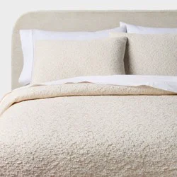 3pc King Reversible Lightweight Matelasse Quilt and Shams Set Vine Floral Natural - Threshold™